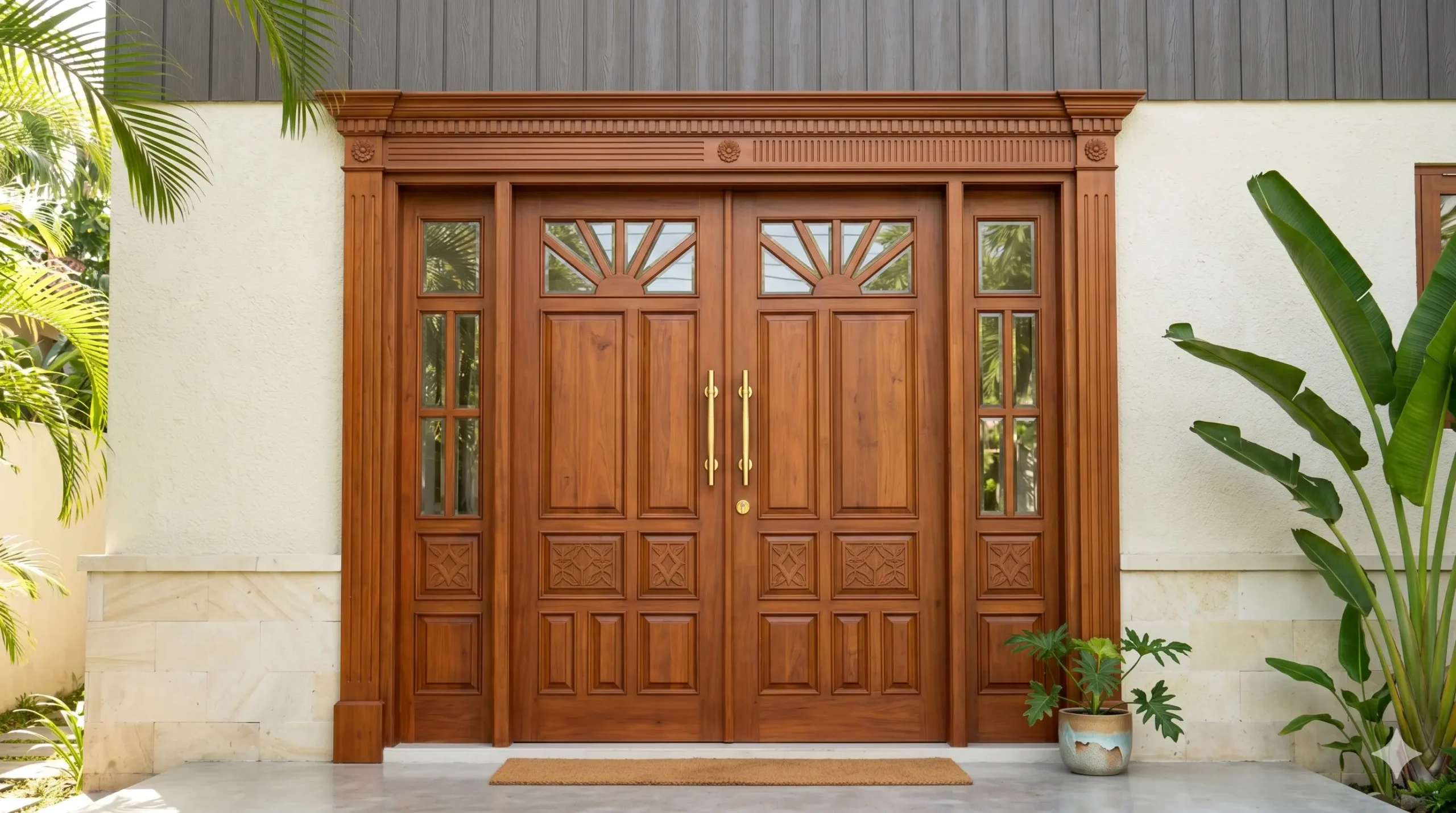 Double Pintu Kayu